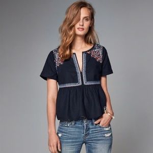 Abercrombie and Fitch Embroidered Blouse